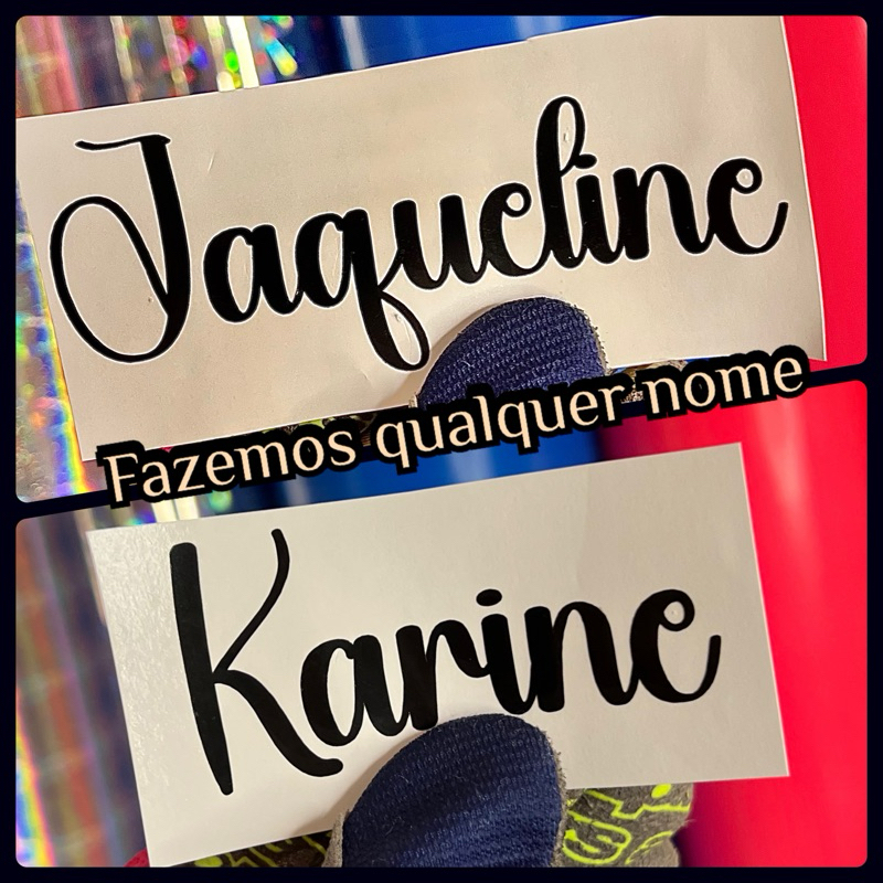 ADESIVO | COM SEU NOME | 15cm de comprimento