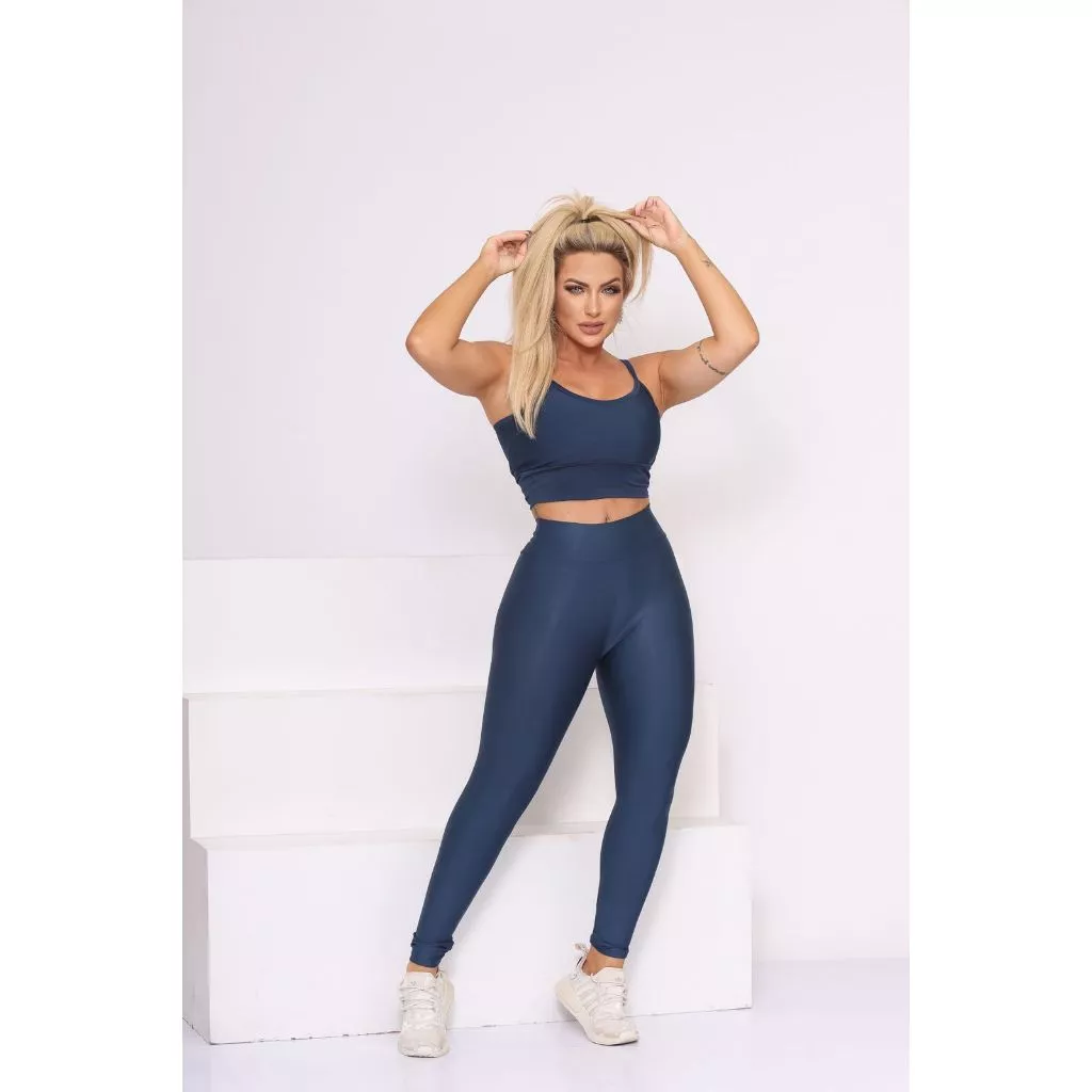 Conjunto suplex verde militar feminino