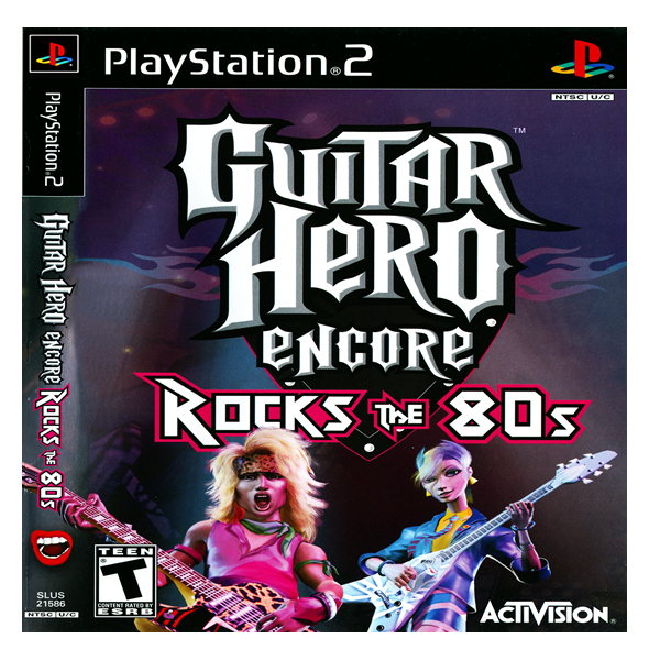 Guitar Hero Rocks The 80s Pour PS2 - Version PAL, Très Bon état