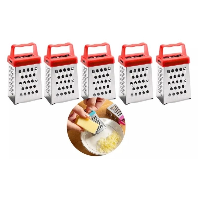 5 Mini Ralador Inox De Noz Chocolate Alho Moscada Queijo | Shopee Brasil