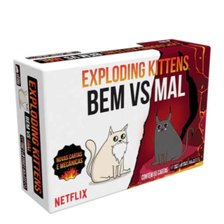 Exploding Kittens Bem vs Mal - Galápagos Jogos Cartas EXK611