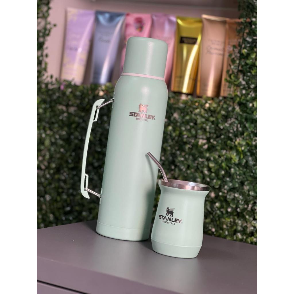 Kit Stanley Chimarrão Tereré Garrafa 1.2L Térmica Cuia