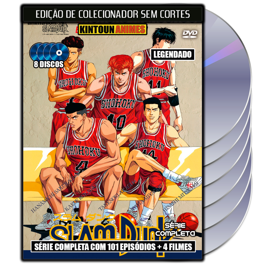 Anime Slam Dunk Série Completa Legendada + 4 Ovas em DVD | Shopee