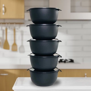 Kit Potes Cozinha Bowl 5 Pote 2,800 ml Redondo Pote Para Grandes Porçoes