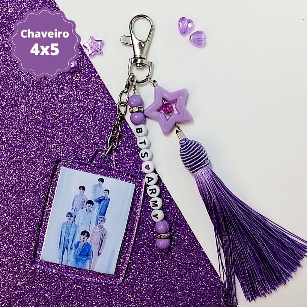 Chaveiro BTS x ARMY 3x4 | 4x5 | Shopee Brasil