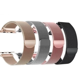 Pulseira Milanese Aço Metal Magnetico Fecho 38-41mm 42-49mm Apple Watch X7 X8 T500 Iwo 12 13 16 Top