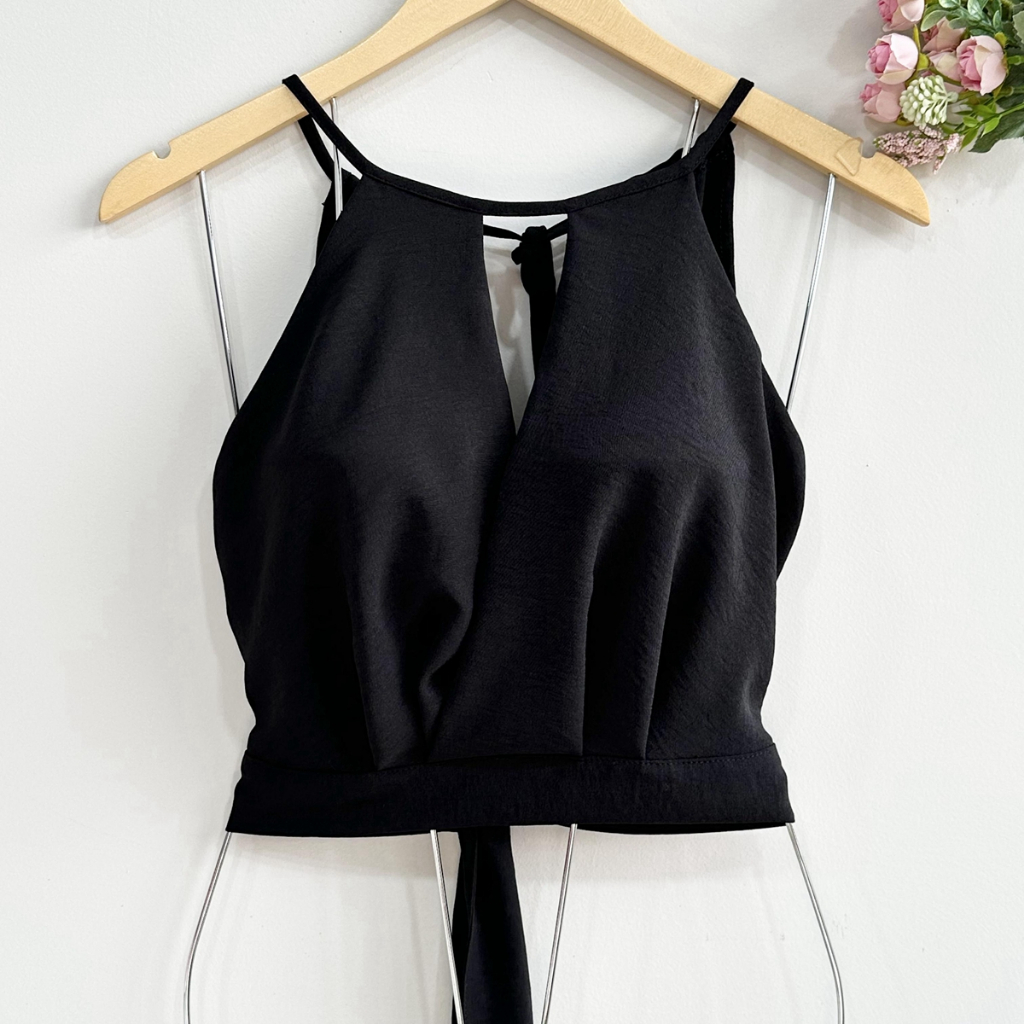 Top curto com decote halter | Shopee Brasil