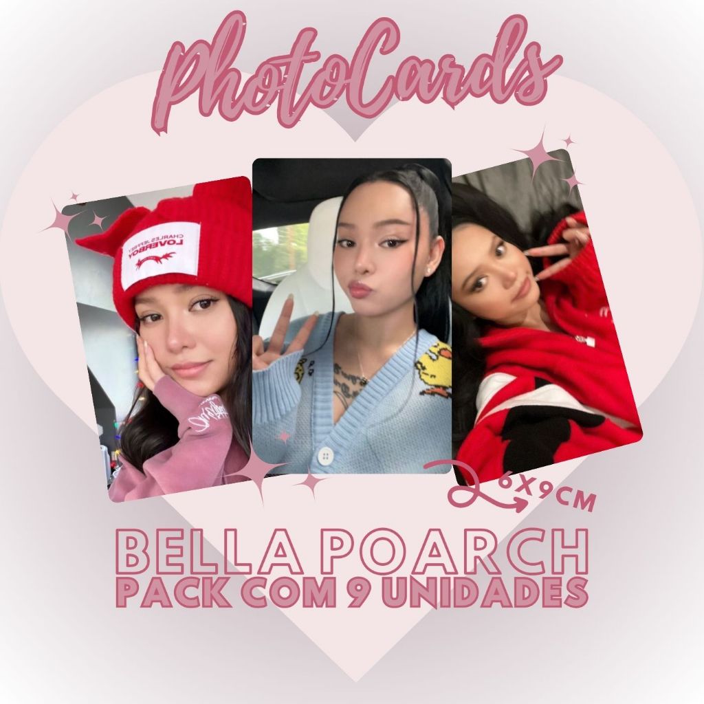 Photocards Bella Poarch FANMADE - 6x9cm (9 unidades) | Shopee Brasil