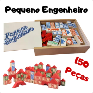 Blocos De Montar Pequeno Arquiteto Engenheiro Brinquedo Madeira Cidades Futuro Educativo Pedagógico