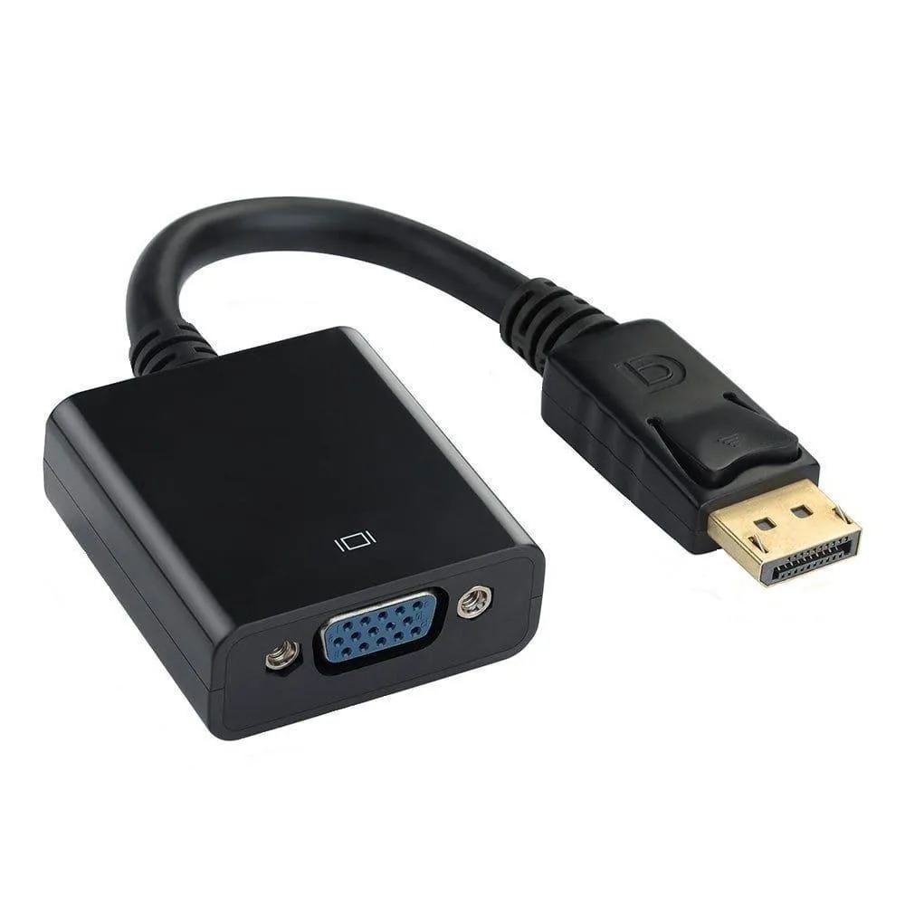 Adaptador Displayport Macho x VGA Fêmea