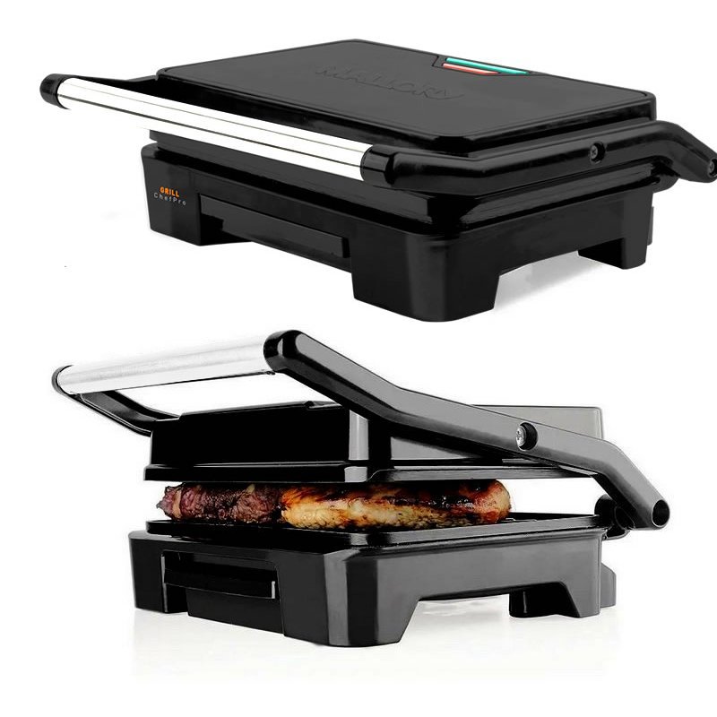 Grill Sanduicheira Mallory 900W Inox Antiaderente Com Coletor Gordura