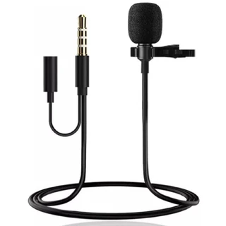 Microfone Lapela Profissional Celular/Desktop/Notbook P3 Aux 3,5 Stereo 1,5m