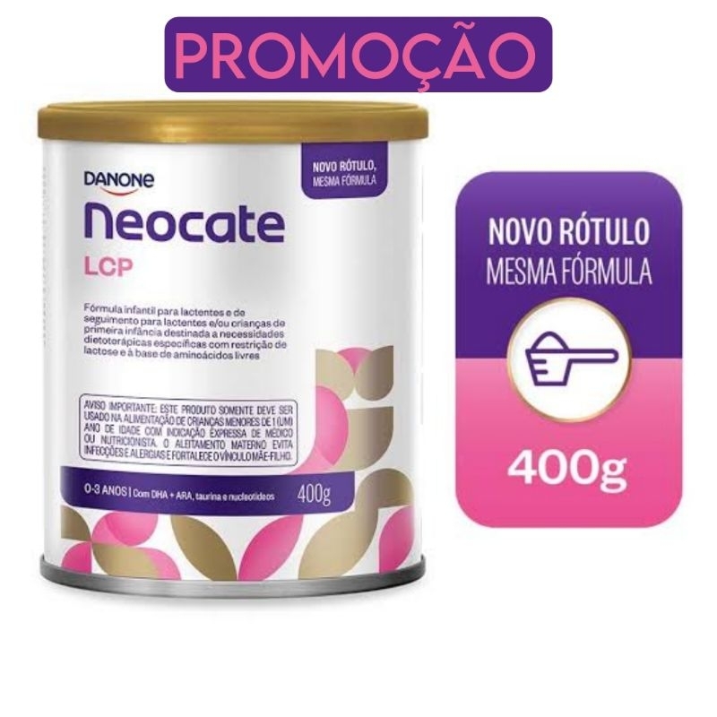 Neocate LCP - Leite Fórmula Infantil Em Pó Lata 400g - Original ...
