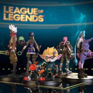 Conjunto champions - league of legends - 5 personagens sem caixa - jogo lol - heimerdinger Vi Jinx Ekko Cailtyn