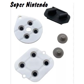 Kit Borrachas Condutivas Controle Super Nintendo SNES Novas - Envio Imediato