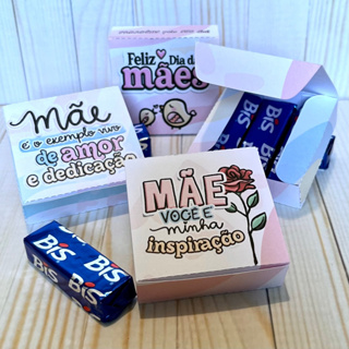 30 Unid Caixinha lembrancinha dia das mães para Chocolate Mimo Brinde Empresa Evento em Oferta na Shopee