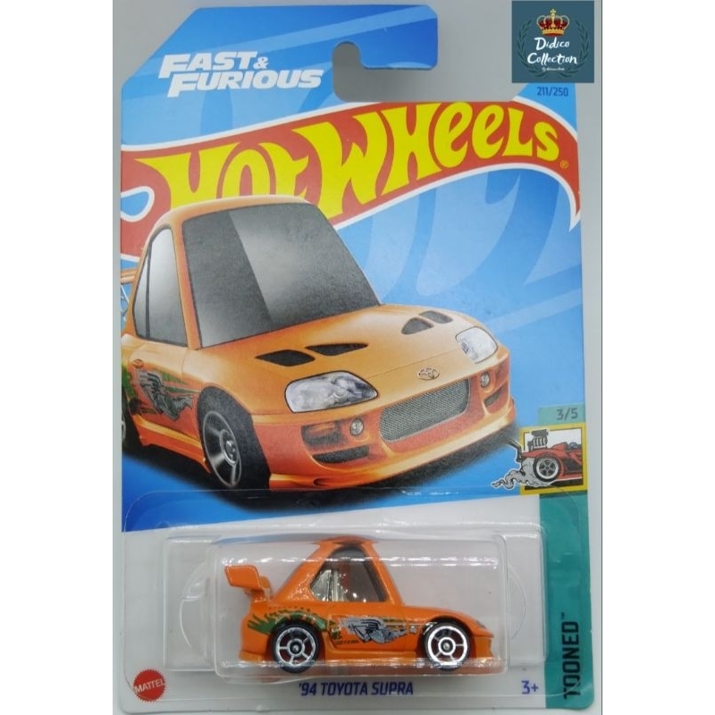 Hot Wheels 94 Toyota Supra HKG62 Fast & Furious - Velozes e