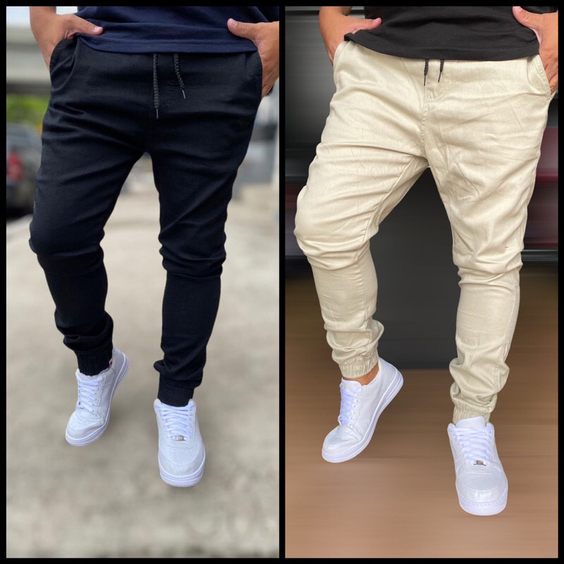 Kit com 2 Calças Jogger Masculina Slim Fit