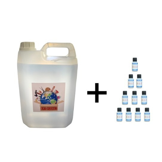 Kit Resina Cristal 5 Kg + 10 Catalisadores + Brinde