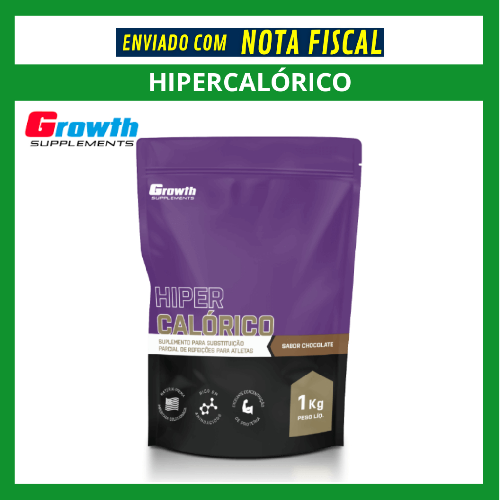 Hipercalórico Growth 1kg Chocolate Original Envio Imediato