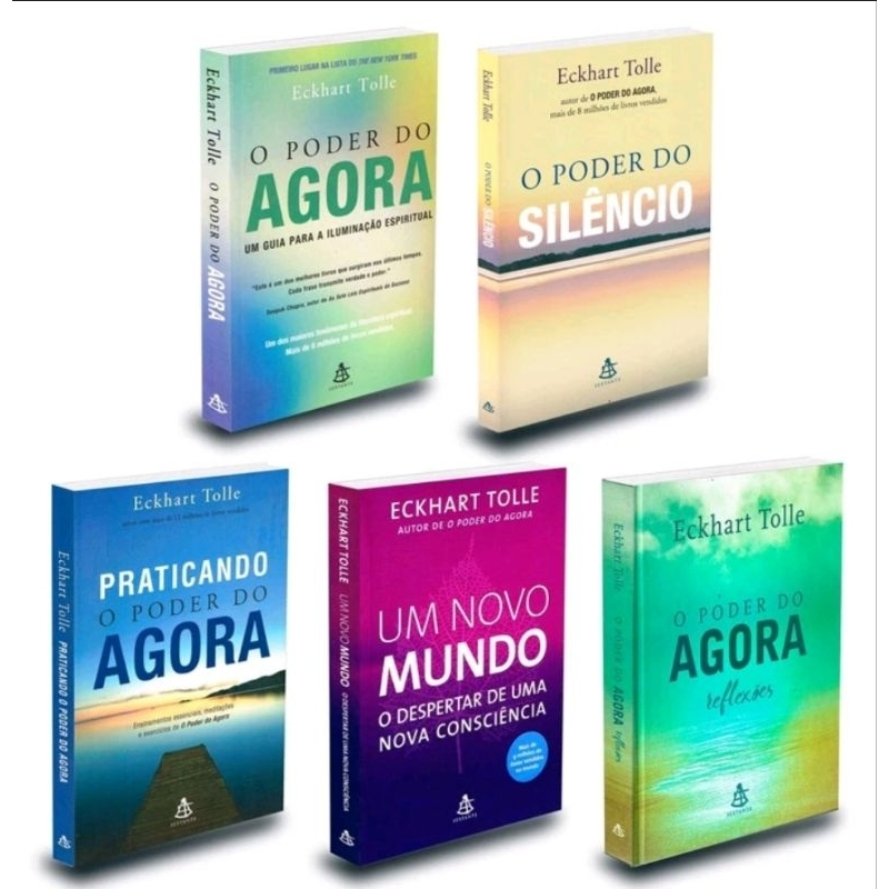 Coleção Poder Do Agora 05 volumes Autor: Eckhart Tolle Editora Sextante ...