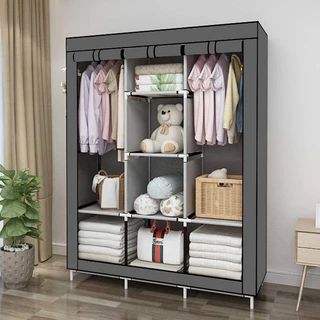 Guarda Roupa Dobrável Organizador De Roupas Portátil Multiuso Armário Organizador de Roupas Sapatos Multiuso
