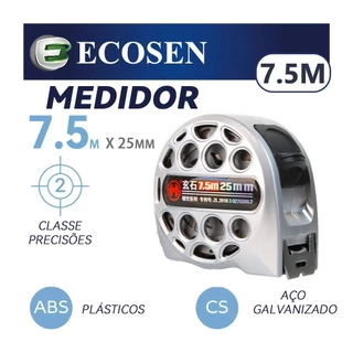 3/5/7.5M Fita métrica de aço inoxidável de alta precisão Ecosen