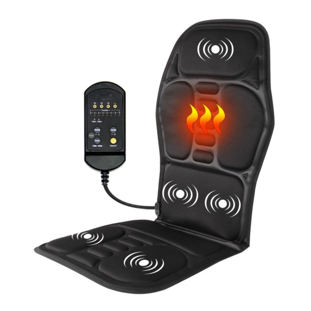 Assento Massageador Cadeira Veicular Carro Automovel Motorista Encosto Relax Capa Acolchoada Esteira