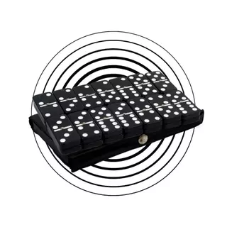 Domino De Osso Preto Profissional - Pedras Grandes - Mazzal