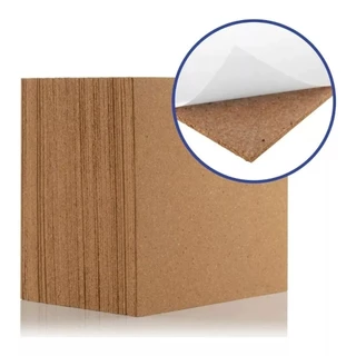 Cortiça Em Rolo 90 Cm X 60 Cm X 3 Mm Adesiva 01 Placa
