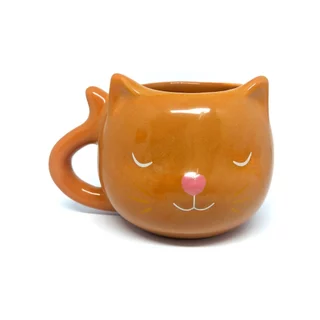 Caneca 3D Gato Marrom Personalizada Presente Xicara Gatinho Criativa Pai Mãe de pet Decorativa