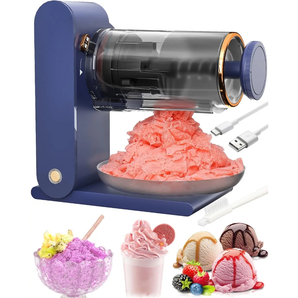 Maquina Smoothie Raspadinha de Gelo Triturador Recarregável 110v Smoothie Sobremesa Drinks