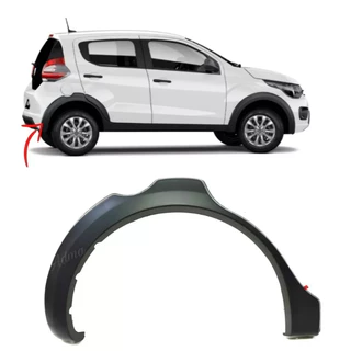 Moldura Paralama Traseiro Fiat Mobi 2017 2018 2019 2020 2021 2022 2023 2024 Lado Direito Original