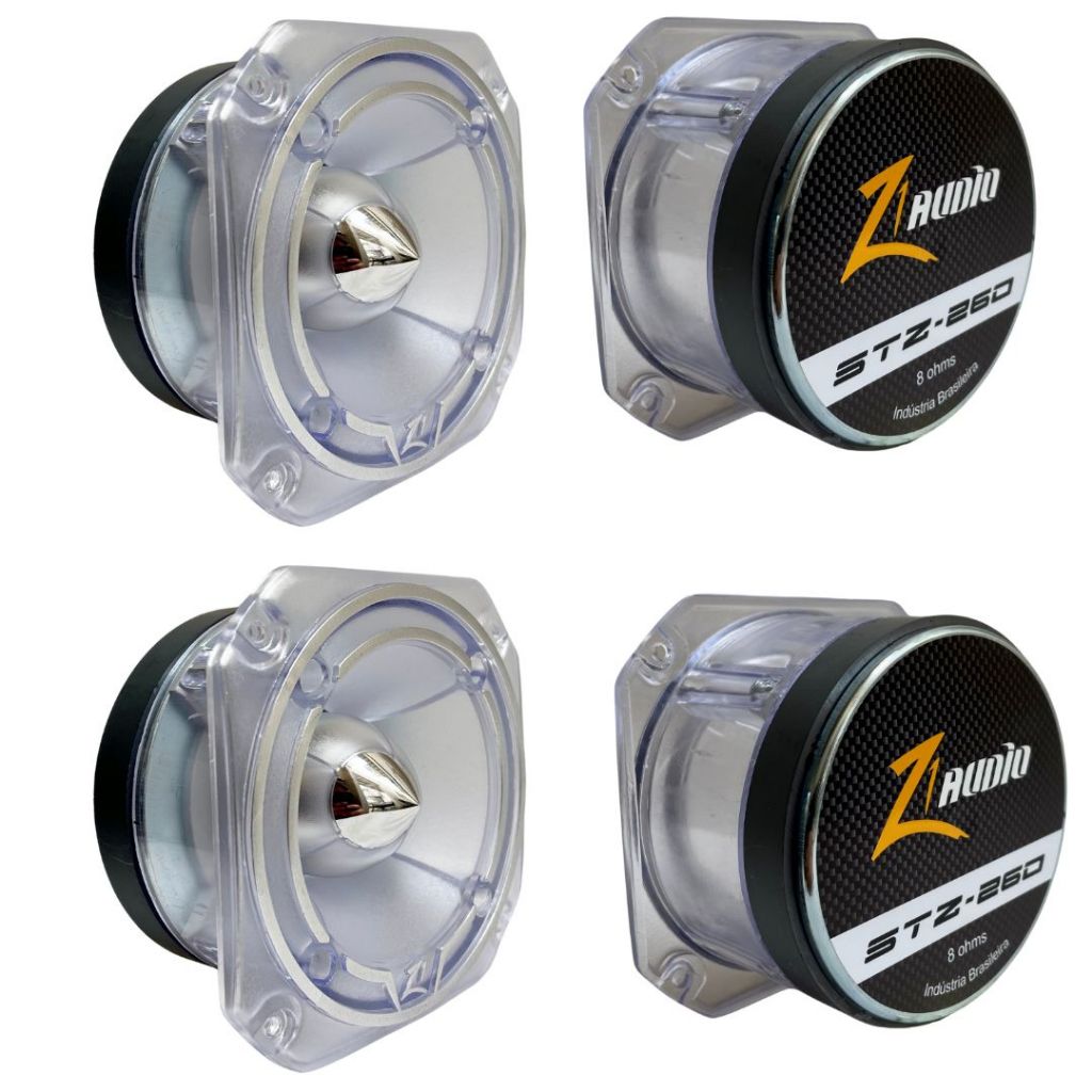 Kit 2 unidade de Tweeter Stz260 Chrome Z1 Audio Zetta | Shopee Brasil