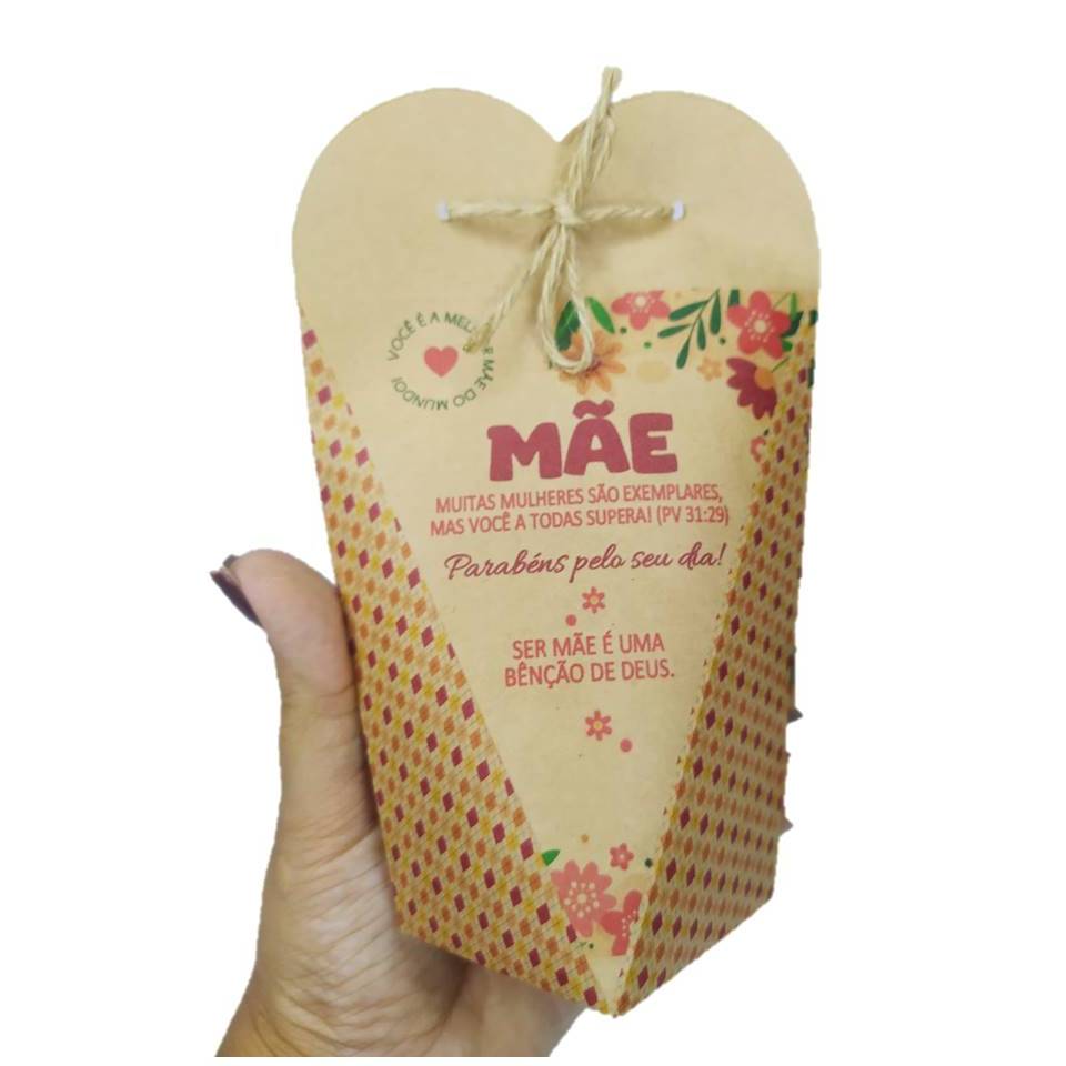 Embalagem dia das mães lembrança pipoca , suspiro, biscoito etc em Oferta na Shopee