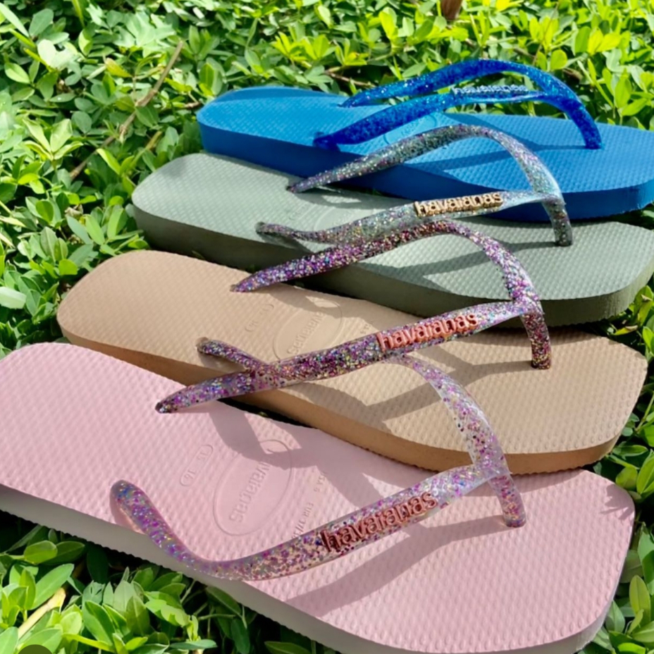 Chinelo Havaianas Original Feminina Rasteira Slim Square | Shopee Brasil