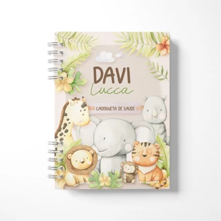 Caderneta de Vacina Personalizada Safari - Versão CLEAN