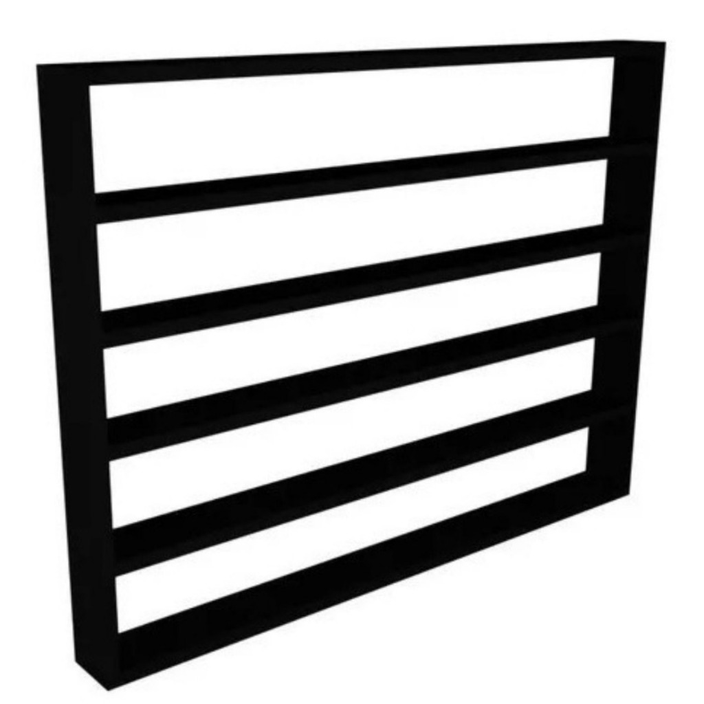 Nicho de Parede Expositor Preto Para 200 Esmaltes Para Manicure