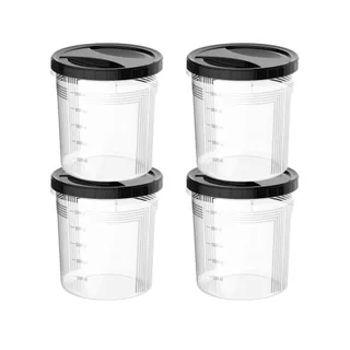 Kit com 4 Potes de Rosca Com 6 Litros Alimentos Cozinha