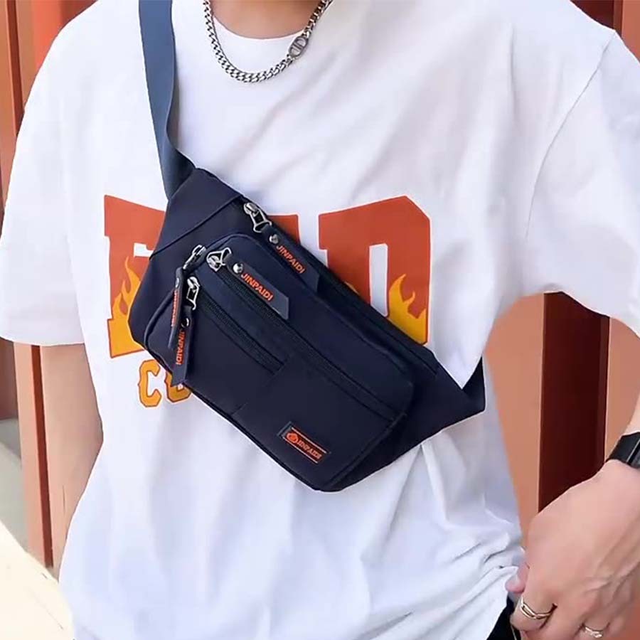 Pochete bag transversal masculina envio rápido alça regulável Pochete Masculina Bolsa Impermeável e multifuncional Porta Celular, Cartão, documentos, cédulas, CNH, RG BAG Unissex