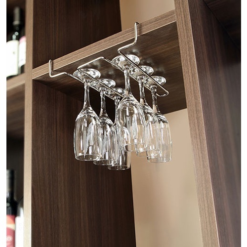 Suporte Organizador De Armário Porta Taça Encaixe Duplo