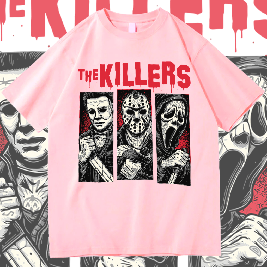 Camiseta Basica Algodao Terror The Killers Leatherface Jason Sexta