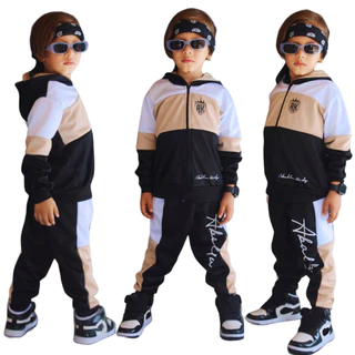 Agasalho Masculino Kit 2 Peças Conjunto Casaco E Calça Infantil