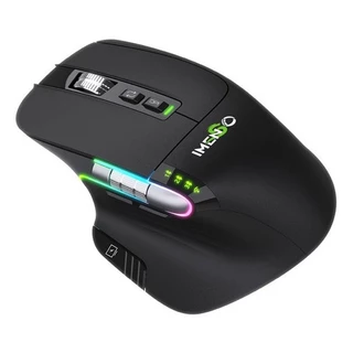 Mouse Ergonômico 3 em 1 Bluetooth Com E Sem Fio Led 3200dpi