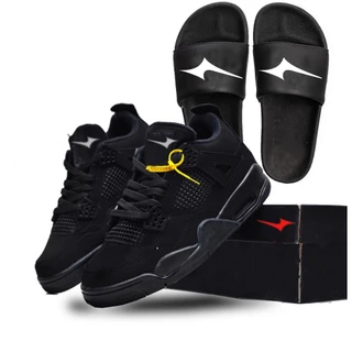 Tenis masculino basquete JD 4 brad estilo + chinelo slide confort