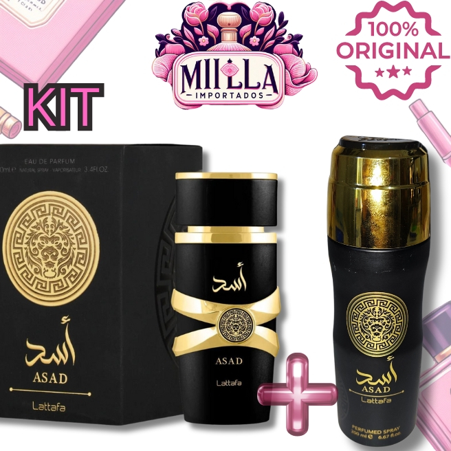 KIT Asad Lattafa 100 ML PARFUM UNISSEX PERFUME ARABE ORIGINAL | Shopee ...