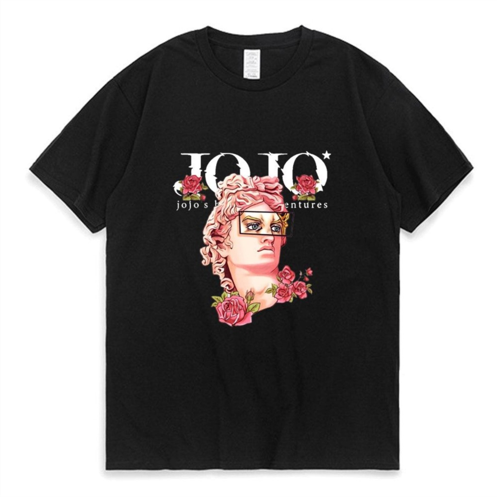 Camiseta algodão jojo anime personagem promoção