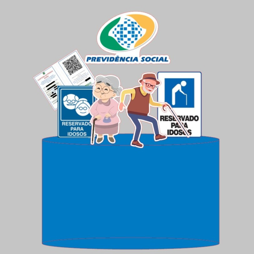 Topo de Bolo INSS / IDOSO 3D- Personalizado com Nome e Idade | Shopee ...