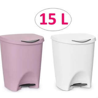 Lixeira Para Escritório Cozinha Banheiro c/ Pedal 15 Litros Usual