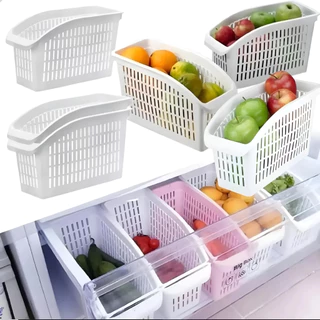 4x Pote Organizador De Geladeira Frutas Verduras Frescas Multiuso Grande